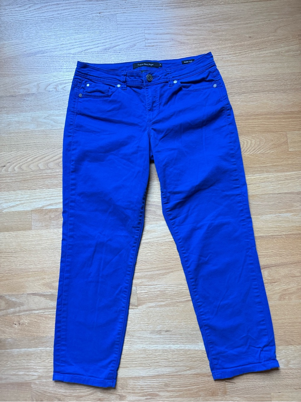 Calvin Klein Crop Jeans Royal Blue Denim Pants